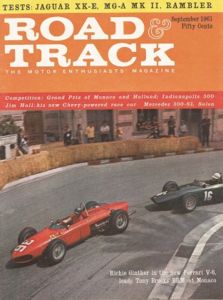 ROAD & TRACK 1961 SEPT - JIM HALL, GULLWING, XK JAGS